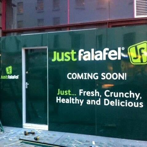 Just Falafel  Hoarding