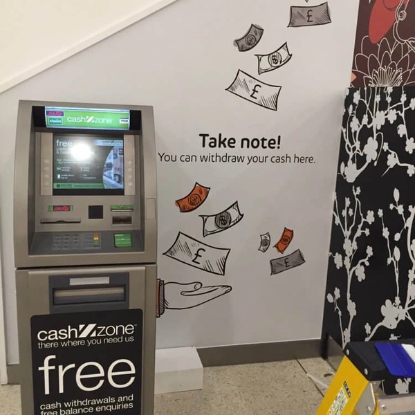 Center Cash Machine Wall Paper
